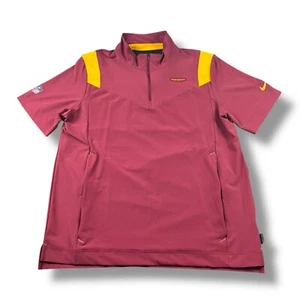 Nike NFL On-Field Washington Football Team Sideline Coaches S/S 1/4 Zip Mens L - Picture 1 of 9