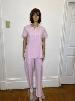 Adar дополнение безграничное движение скраб набор женщин размер S Топ и грузовые брюки розовый новый - Изображение 1 из 4