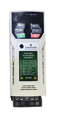 EMERSON CONTROL TECHNIQUES M100-021 00042 A / M100 UNIDRIVE 1HP 100-120V IN USNP - Image 1 of 4