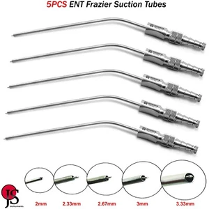 5PCS ENT Instruments Frazier Suction Tube Nasal Aspirator Diagnostic Surgical - Picture 1 of 4