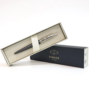 PERSONALISED ENGRAVED PARKER BLACK BALL POINT PEN -CHRISTMAS GIFT - Picture 1 of 6