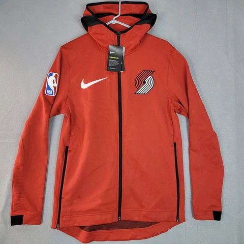 Portland Trail Blazers Nike Therma Flex Full Zip Hoodie Red Mens Medium Cover