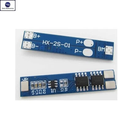 2 BMS 2S CIRCUITO DI CONTROLLO RICARICA BATTERIA LI-ION PROTEZIONE 8,4V 5A