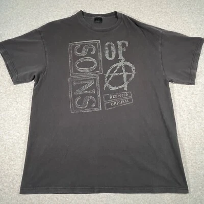 Vintage Sons of Anarchy Shirt Adult Large Black Redwood Oringinal Mens Series - Image 1 of 4