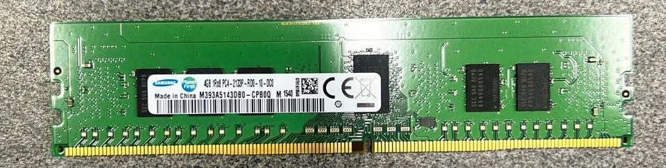 Samsung 4GB Ram DDR4 1RX8 PC4-2133P Server Memory RAM Stick M393A5143DB0-CPB0Q - Image 1 of 1