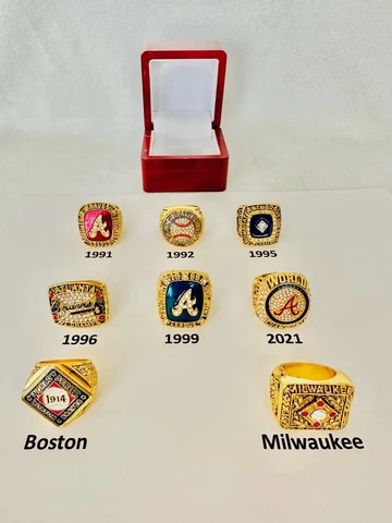 Atlanta Braves Championship Rings W Box, US🇺🇸 SHIP.     PICK YOUR RING!!! Cover