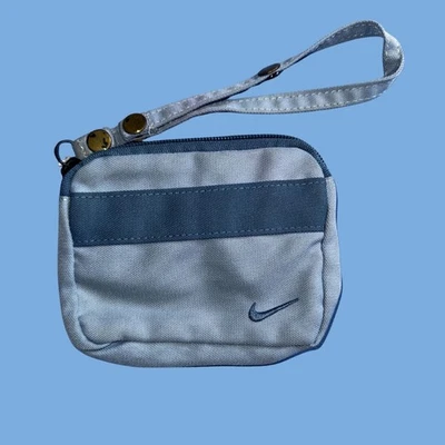 Vintage Y2K Nike Mini Shoulder Bag – Light Blue Pouch Purse with Strap - Image 1 of 4