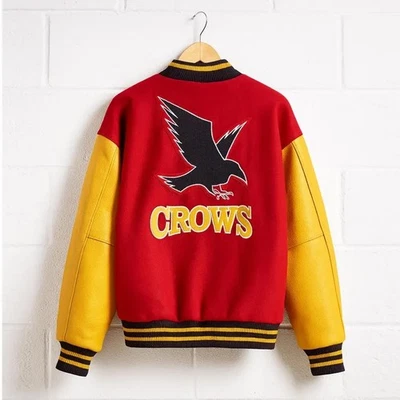 Men’s Smallville Crows Varsity Jacket Tom Welling Wool Letterman Bomber Jacket - Image 1 of 4