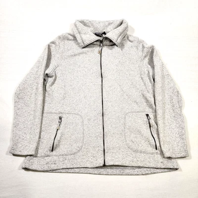 Suéter New Balance Para Mujer 2XL Cremallera Completa Cuello Polar Gimnasio Correr Al Aire Libre Suave Foto 1 de 4