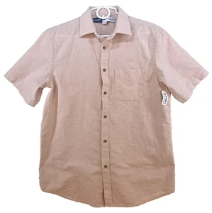 Old Navy Herren Everyday Hemd Größe M Kurzarm Rosa Neu mit Etikett - Bild 1 von 12