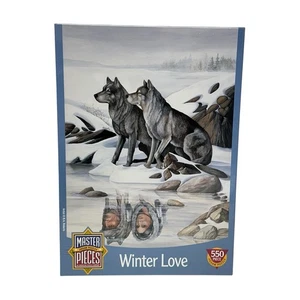 Master Pieces Puzzle Winterliebe Indischer Wolf 550 Teile B.A Roberts Kunst VERSIEGELT 60997 - Bild 1 von 6