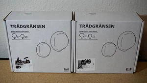 2 Packs IKEA TRADGRANSEN TRÄDGRÄNSEN 2pc Wall Decoration Ceramic/Stones Beige - Picture 1 of 4