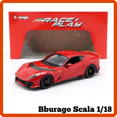 Modellino auto statico scala 1/18 diecast Ferrari 812 Race play Bburago burago - Immagine 1 di 4