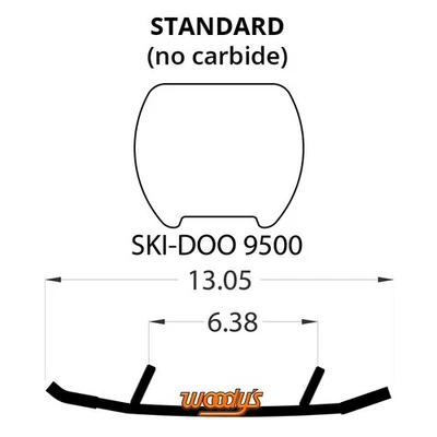 Woodys Wear Bar for 2011 - 2016 Ski-Doo Expedition Sport 550F Snowmobile - Imagem 1 de 2