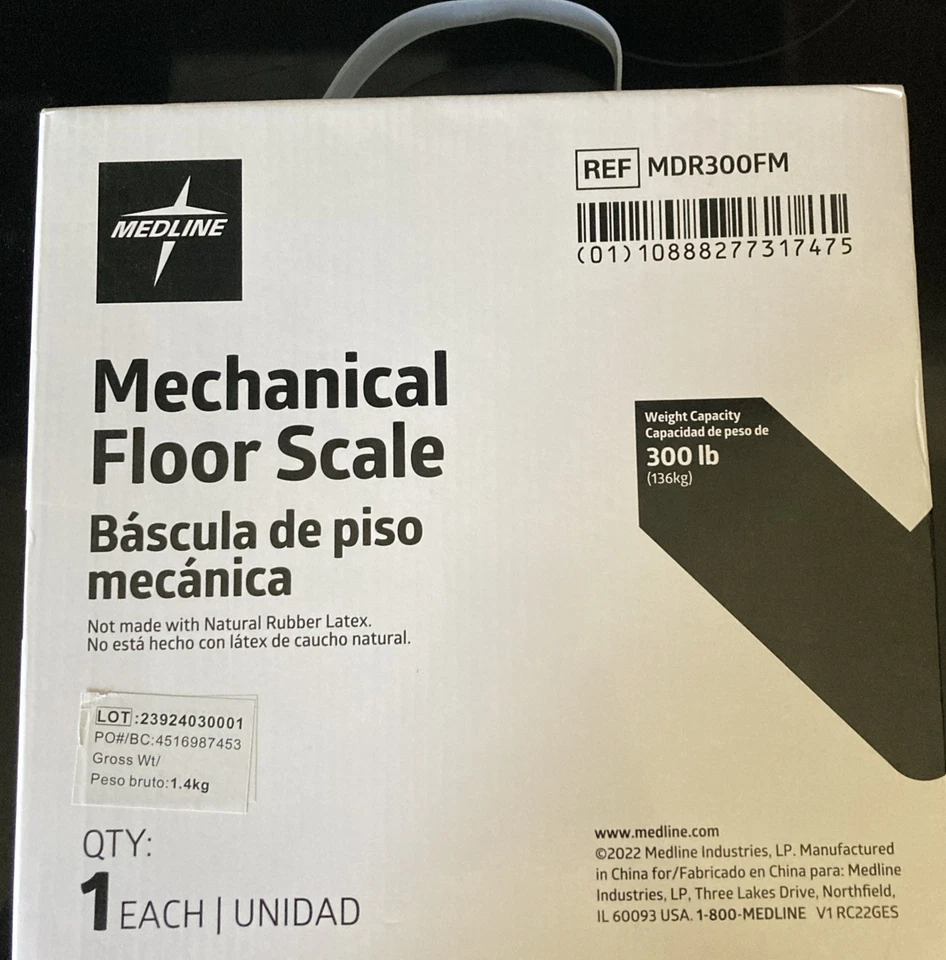 Medline Model # MDR440FD 440 LB Digital Floor Scale - Image 1 of 1