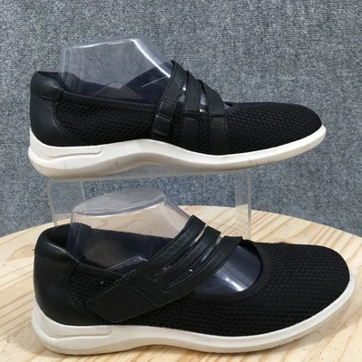 Aravon 鞋女式 8.5 B Power 黑色 Mary Jane 人造皮革针织舒适 CH4497 — 第 1/4 张图片