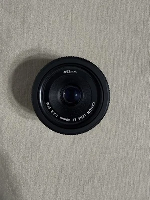 Canon EF 40mm f/2.8 STM AF Pancake Lens Black | MACRO 0.3m/0.98ft - image 1 of 4