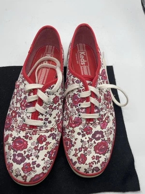 Keds Champion Women's Sz 9  Pink/ White Floral share pComfort Low Top Trainer - Image 1 of 4