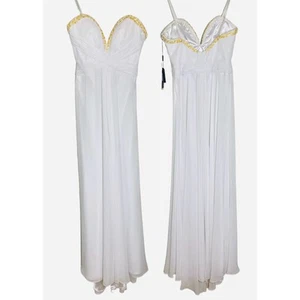 La Femme Strapless Gown Sweetheart Neckline Beaded Maxi Dress Women’s size 10 - Picture 1 of 10