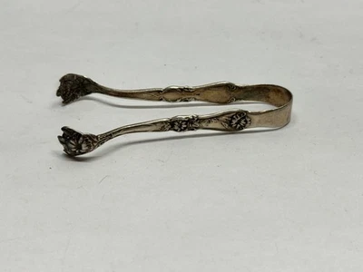 WM A. ROGERS SILVERPLATE SXR 4 3/4 PULGADAS PINZA DE AZÚCAR 1906 PATRÓN GLORIA GRENOBLE Foto 1 de 4