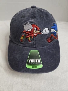 The Sonic The Hedgehog & Knuckle Baseball Cap Youth One Size SnapBack - Picture 1 of 12