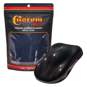 Custom Shop - Jet Black - 4-Ounce Large Flake .025 Micron Size - Picture 1 of 1