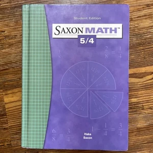 Saxon Math Textbook, 2004 Hardback 5/4 Student Edition - Picture 1 of 1