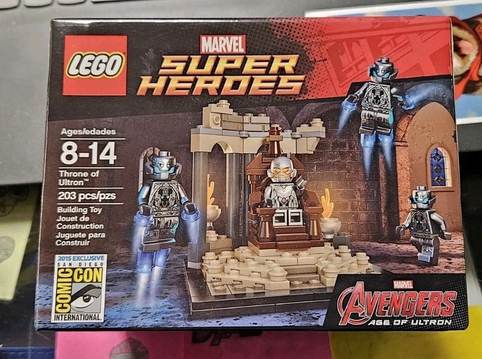 LEGO MARVEL SUPER HEROES 2015 THRONE OF ULTRON EXCLUSIVE SDCC Sealed Box! - Image 1 of 4