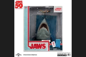 Movie Maniacs 6 pulgadas posada estatua mandíbulas película mandíbulas (50 aniversario) - Imagen 1 de 8