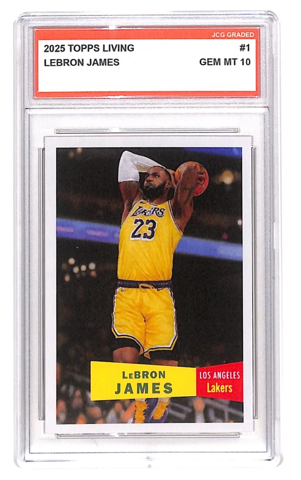 Lebron James 2025 Topps Living NBA #1 Los Angeles Lakers Graded Gem Mint 10 - Image 1 of 1
