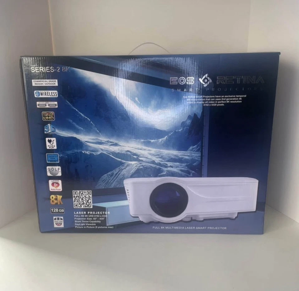 Proyectores inteligentes Eos retina Serie-2 8k y simulador de golf ¡Proyector nuevo! Foto 1 de 4