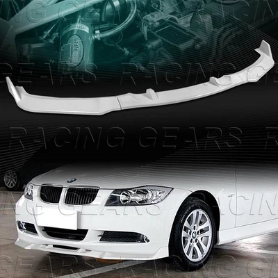 PARAGOLPES DELANTERO PINTADO BLANCO DIVISOR ALERÓN AJUSTE 06-08 BMW E90 E91 SERIE 3 Foto 1 de 4