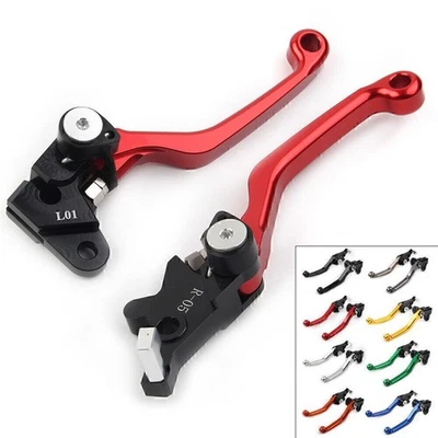 CNC Pivot Dirt Brake Clutch Levers Grips For Honda XR250 1995-2007 2006 XR400 Foto 1 de 4