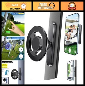 Magnetischer Golfwagen Handyhalter - Legierung Halterung für MagSafe & nichtmagnetische Handys, - Bild 1 von 8