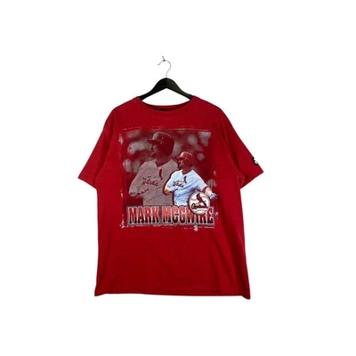 Camiseta Para Hombre Vintage Cardenales de San Luis #25 Mark McGwire Roja MLB L Foto 1 de 4