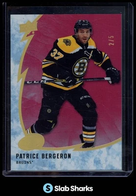 Cubierta superior Ice #15 Patrice Bergeron 2019 rojo/5 Foto 1 de 4