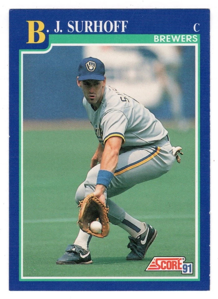 B.J. Surhoff - Milwaukee Brewers (MLB) 1991 Score Baseball # 477 - Mint - Image 1 of 1
