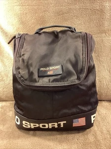 Vintage Polo Sport Ralph Lauren Mini Backpack Navy Blue 11” X 9” X 5” - Picture 1 of 9