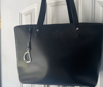 BOLSO DE HOMBRO RALPH LAUREN VINTAGE DE CUERO NEWBURY - FORRO TOPO - NUEVO SIN ETIQUETAS Foto 1 de 4