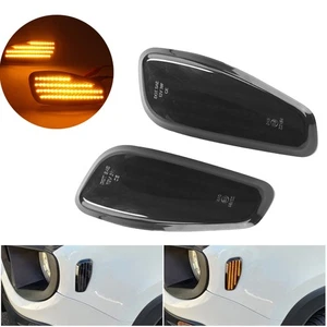 Par de luces de señalización laterales LED de luz amarilla con lentes ahumadas para Jeep Renegade 2015-2023 - Imagen 1 de 8