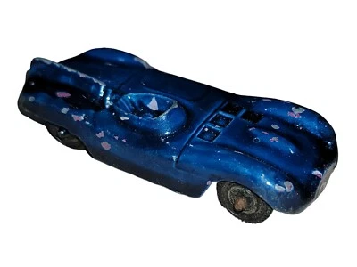 Tootsietoy Jaguar D-Type Le Mans Race Car Blue Diecast Made In USA 2" - Image 1 of 4