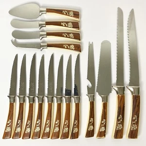 Vintage Lifetime Cutlery Sheffield England Fleur D’Or 16pc Cutlery Set - Picture 1 of 3