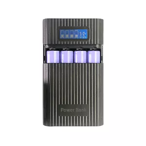 New Black DIY Power Bank Case Battery Charger Storage Box Digital Display E - Picture 1 of 15