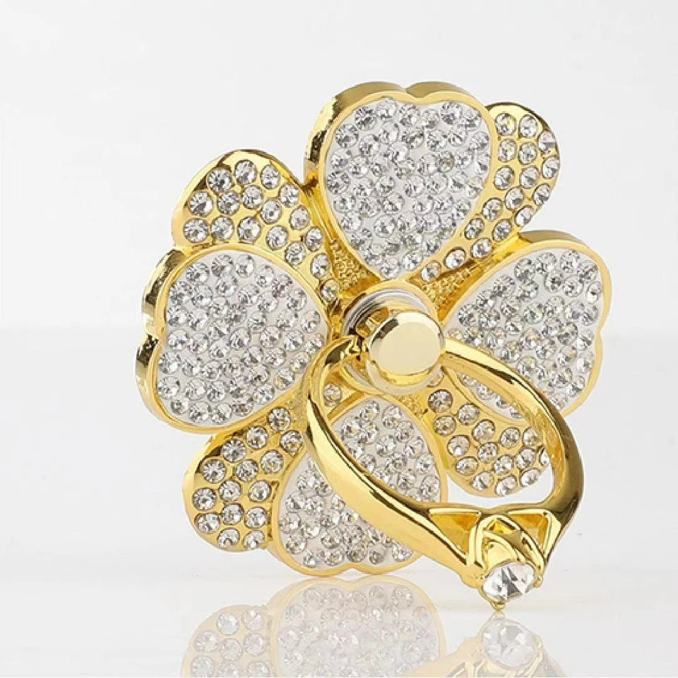 Soporte para teléfono celular con anillo para dedo agarre giratorio 360° soporte para selfies Foto 1 de 4