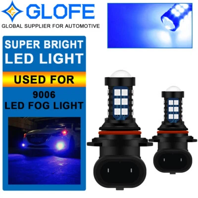 GLOFE Ultra Blue 30SMD LED Driving Fog Daytime Running Light Bulbs Lamp 9006 HB4 - Image 1 of 4