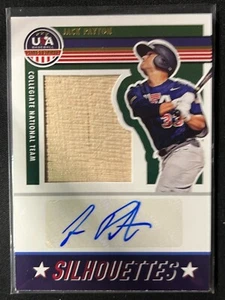 2023 USA Stars & Stripes Silhouettes Signatures Bats #SIL-JP Jack Payton 40/49 - Picture 1 of 2