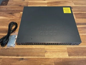 Cisco WS-C2960X-48LPS-L 48 Port Gigabit Ethernet 4 SFP 370W PoE LAN Switch RMK - Bild 1 von 5