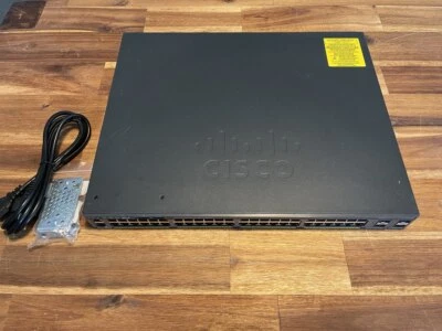 Cisco WS-C2960X-48LPS-L switch LAN PoE 48 porte Gigabit Ethernet 4 SFP 370 W RMK - Immagine 1 di 4