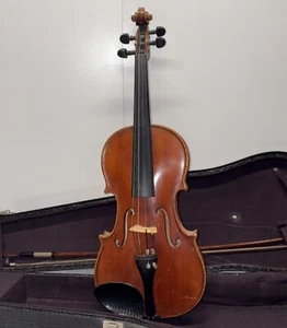 Anton Schroetter Mittenwald Violin German With Hard Shell Case - Picture 1 of 23