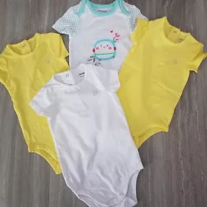 NUEVO Orchestra France Bebé Niña 6-9 meses Conjunto de 4 bodys nuevos sin etiquetas - Imagen 1 de 8